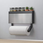 Metaltex Tango Inox Dispenser porta rotoli 3 in 1