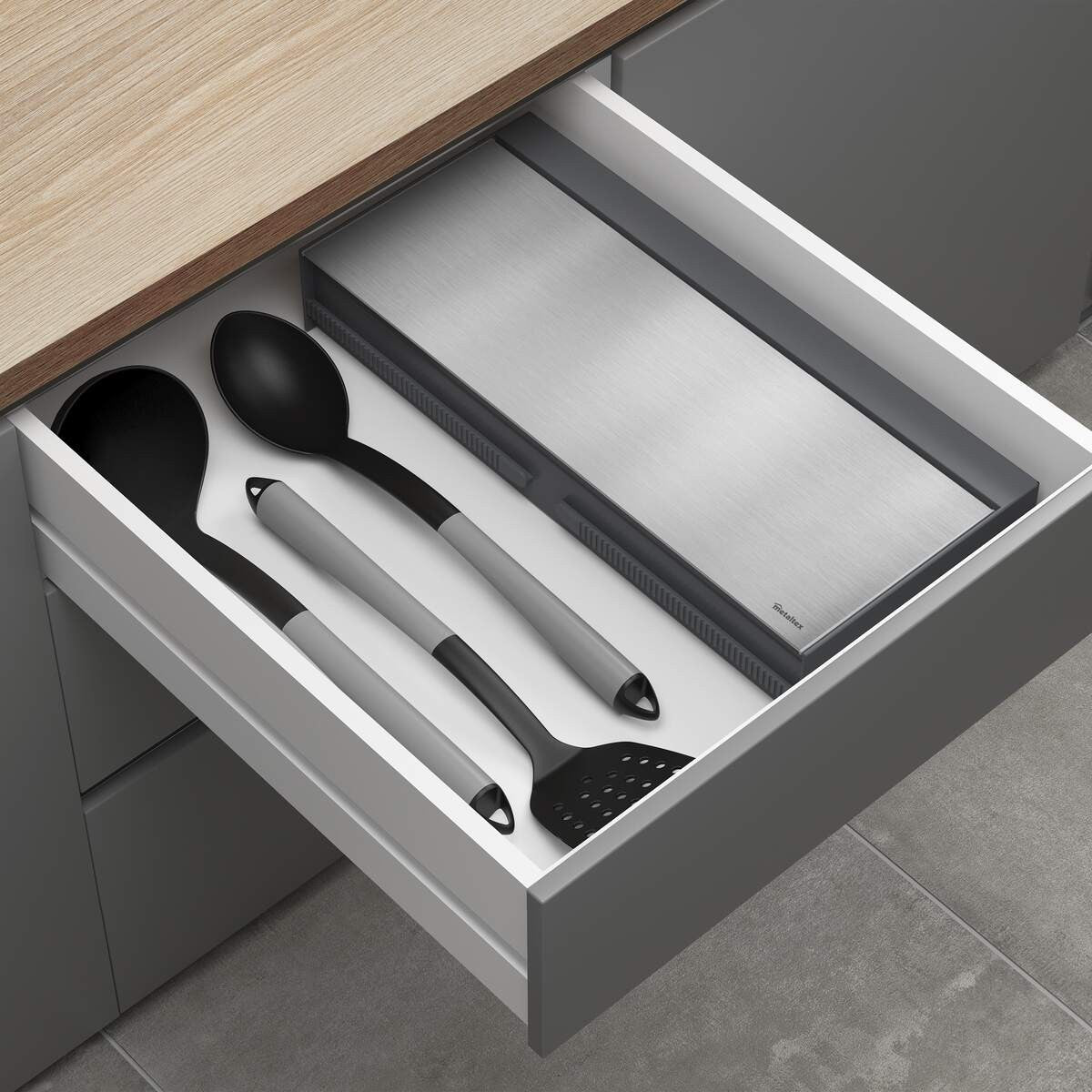 Metaltex Tango Inox Dispenser porta rotoli 3 in 1
