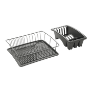 Metaltex Aquatex Plus LAVA - Scolapiatti con bacinella e vaschetta