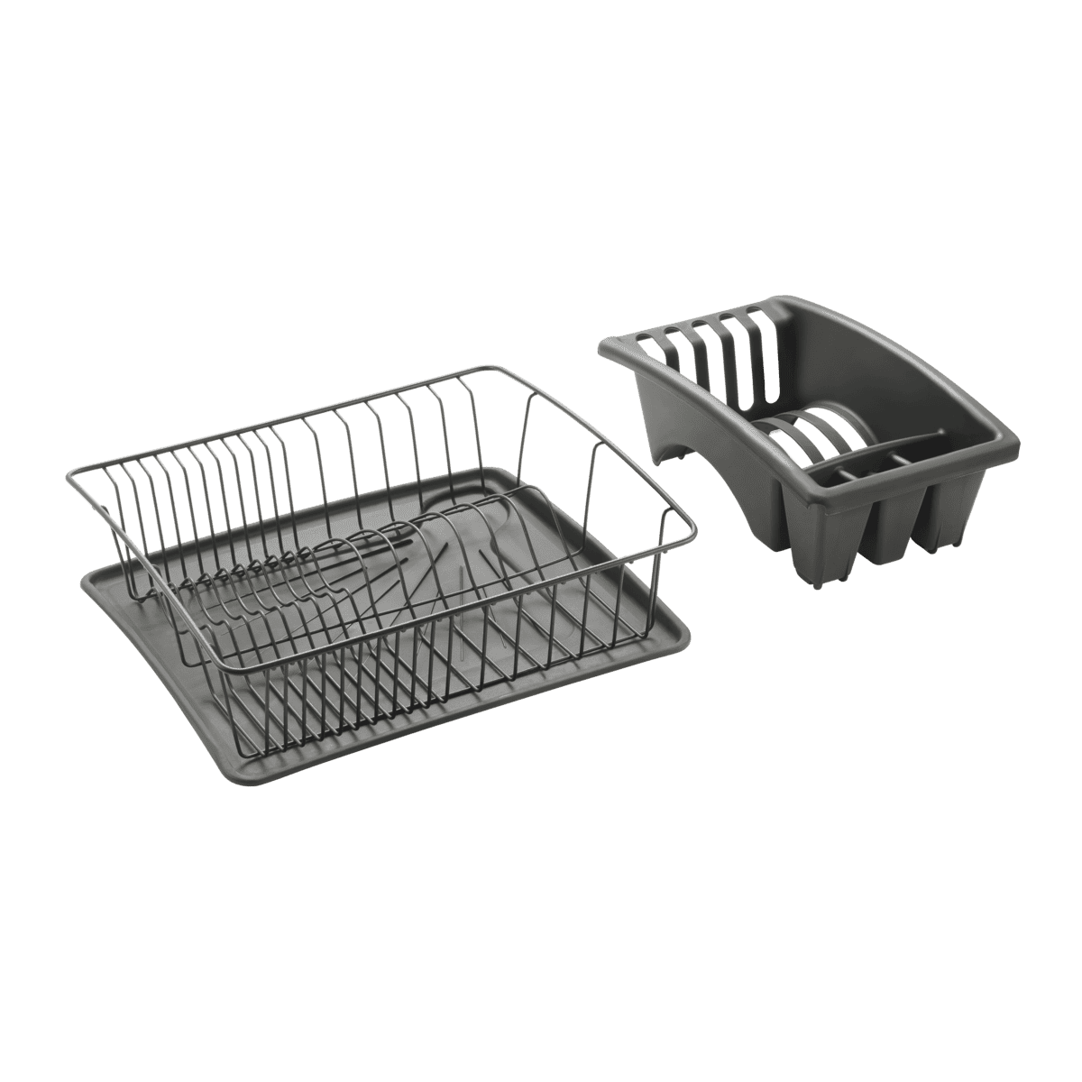 Metaltex Aquatex Plus LAVA - Scolapiatti con bacinella e vaschetta