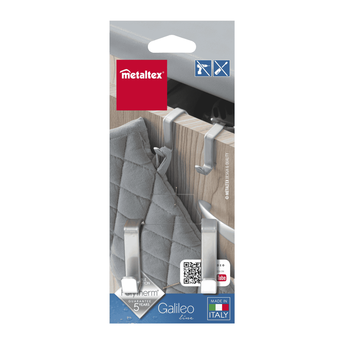 Metaltex Galileo Silver – Gancio Doppio