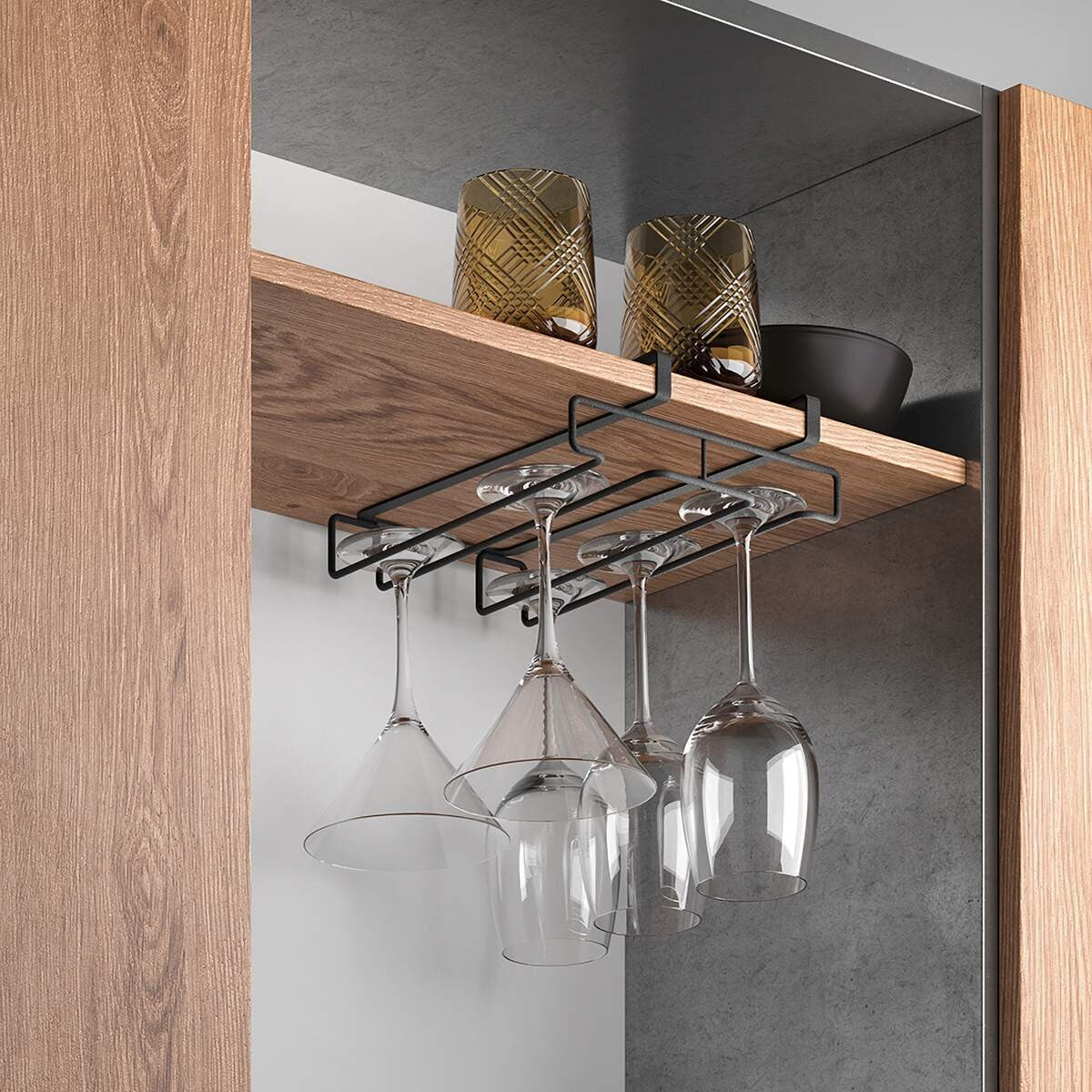 Metaltex My-Glass LAVA – Sottoripiano porta calici