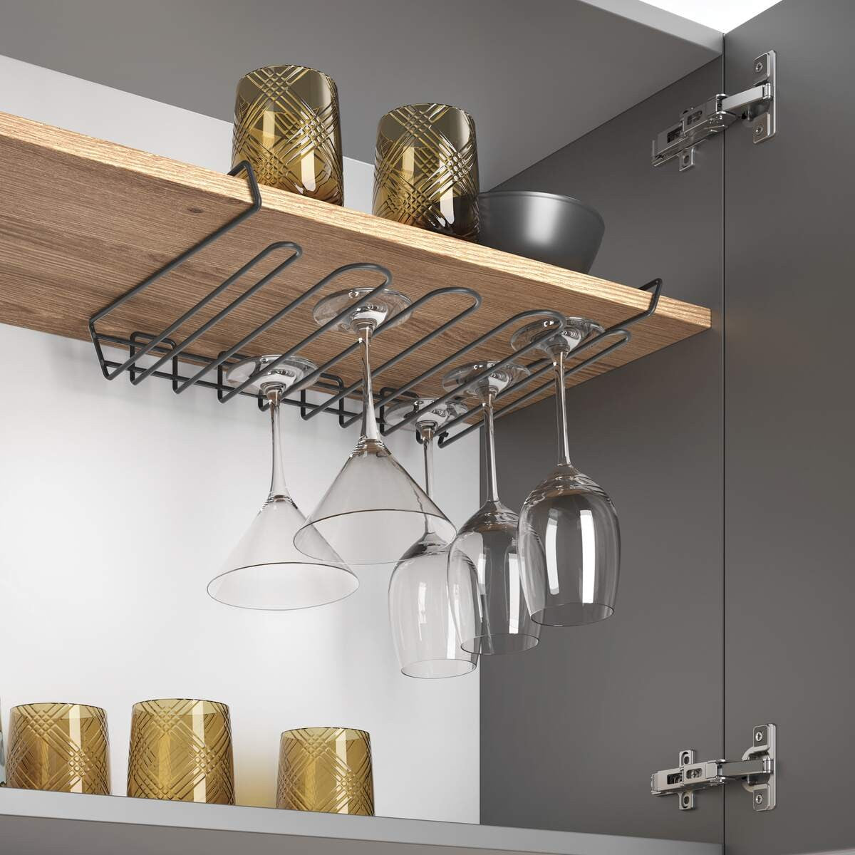 Metaltex My-Crystal LAVA – Sottoripiano porta calici