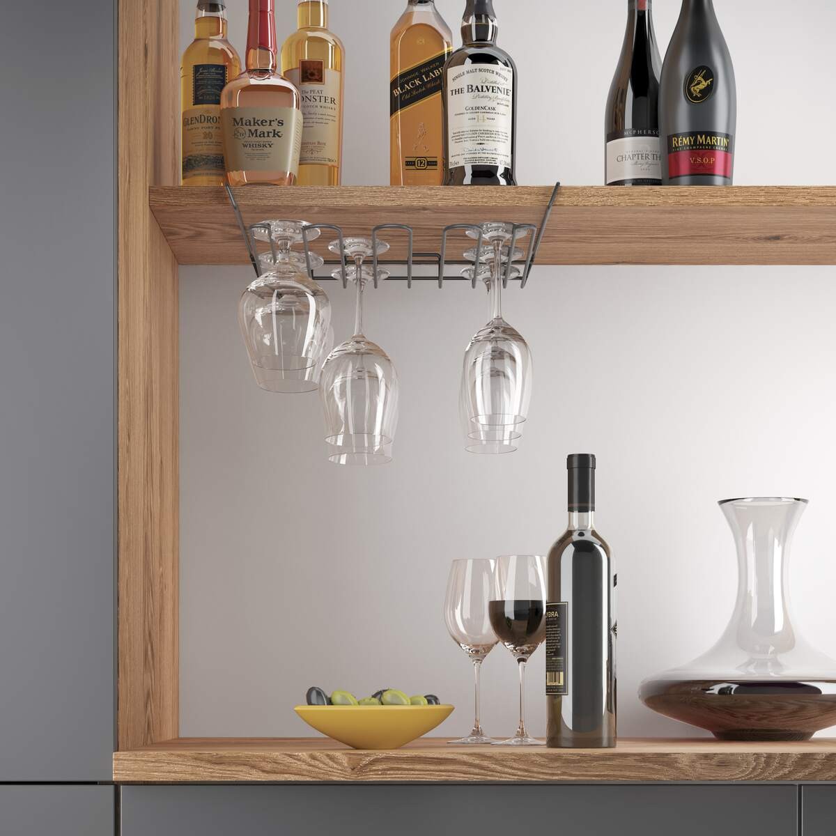 Metaltex My-Crystal LAVA – Sottoripiano porta calici