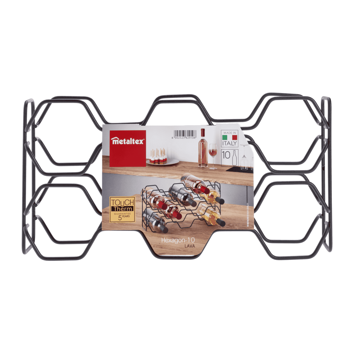 Metaltex Hexagon 10 LAVA - Portabottiglie