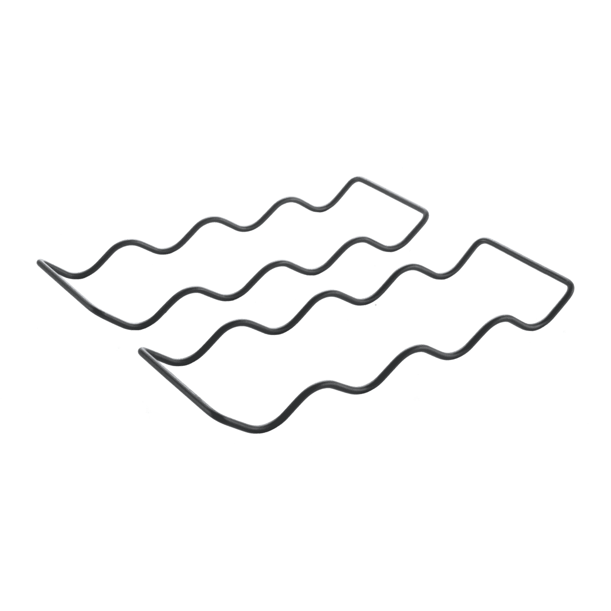 Metaltex Wave 20 LAVA – Set 2 portabottiglie impilabili