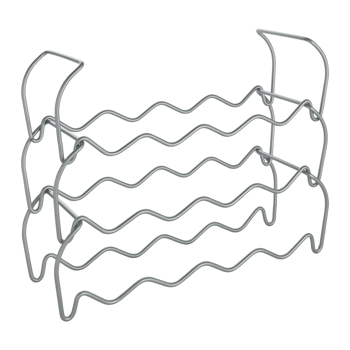 Metaltex Wine-Bar 12 Silver - Set 3 portabottiglie impilabili