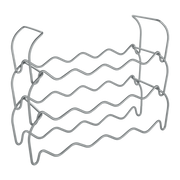Metaltex Wine-Bar 12 Silver - Set 3 portabottiglie impilabili