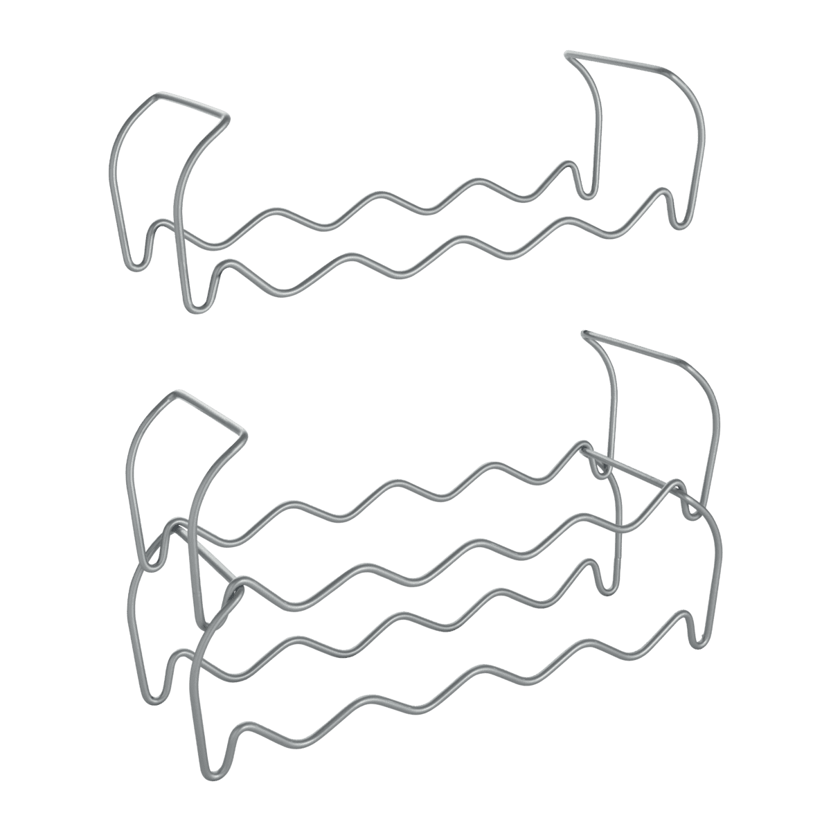 Metaltex Wine-Bar 12 Silver - Set 3 portabottiglie impilabili