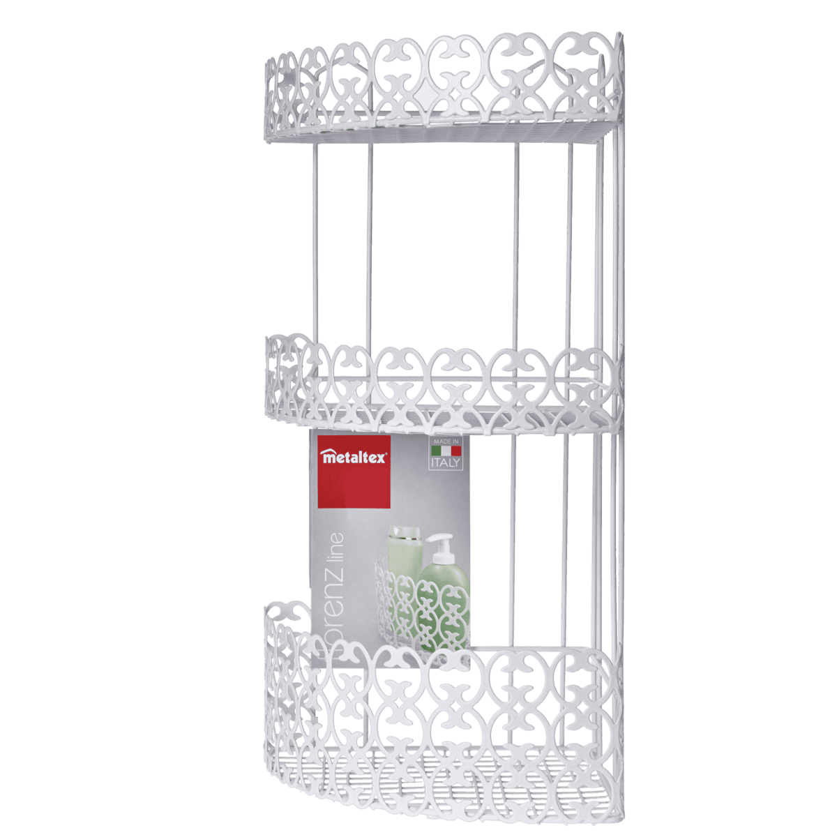 Metaltex Florenz Line - Mensola angolare 3 piani