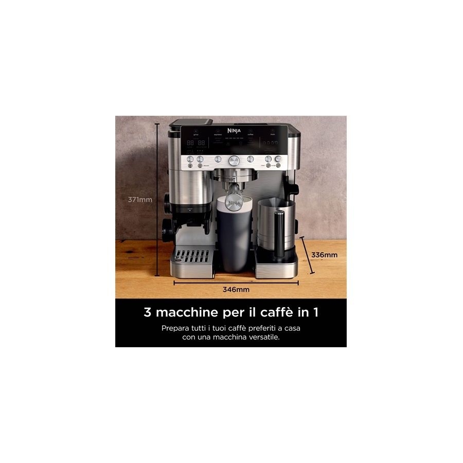 NINJA LUXE CAFE' PREMIER MACCHINA DA CAFFE' GARANZIA UFFICIALE ITALIA 2 ANNI