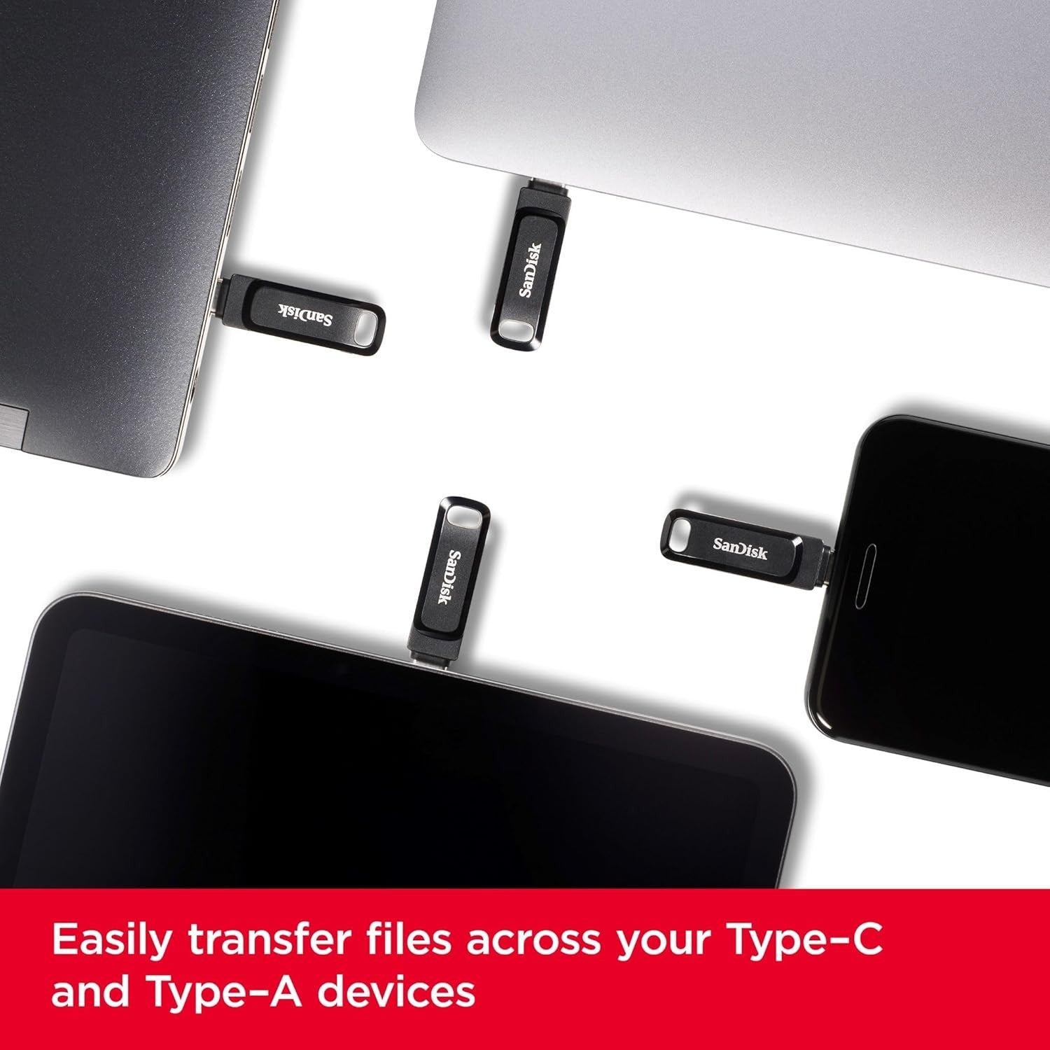 SanDisk ULTRA DUAL USB 128GB FLASH DRIVE GO USB-C GARANZIA ITALIA 5 ANNI