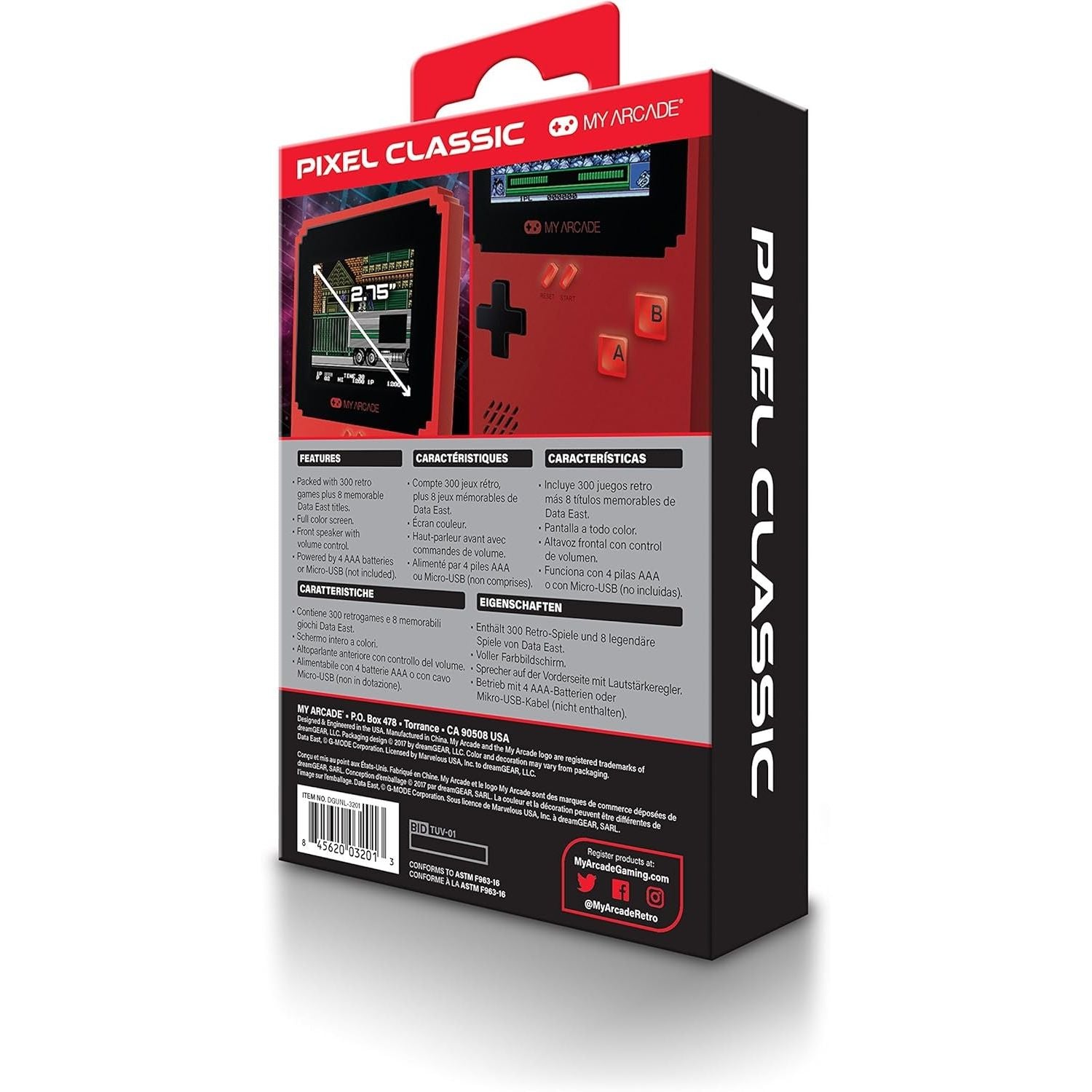 MyArcade Pixel Classic 308 Games in 1 – Console portatile retrò