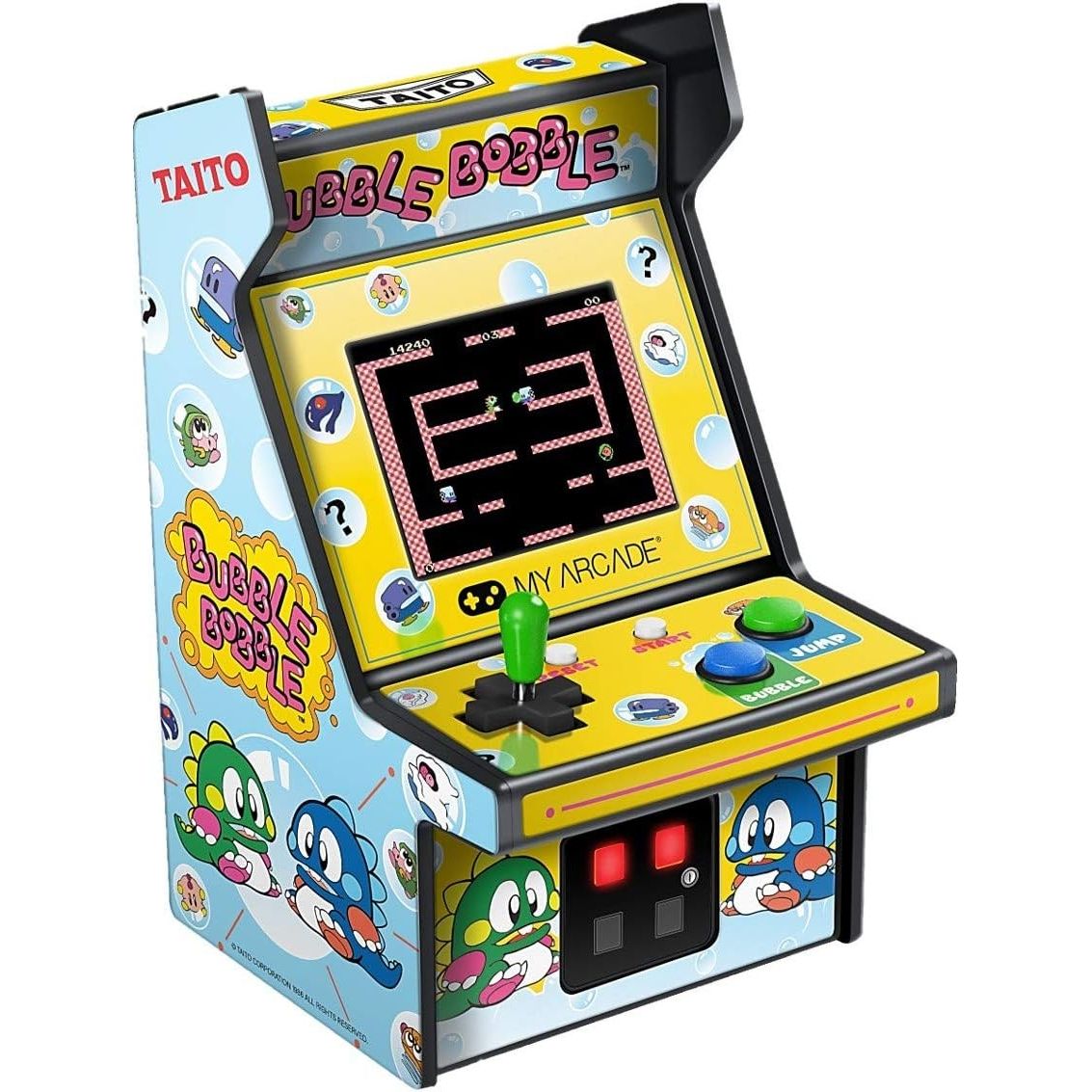 MyArcade Bubble Bobble Micro Player 6.75" – Retro Arcade da Collezione