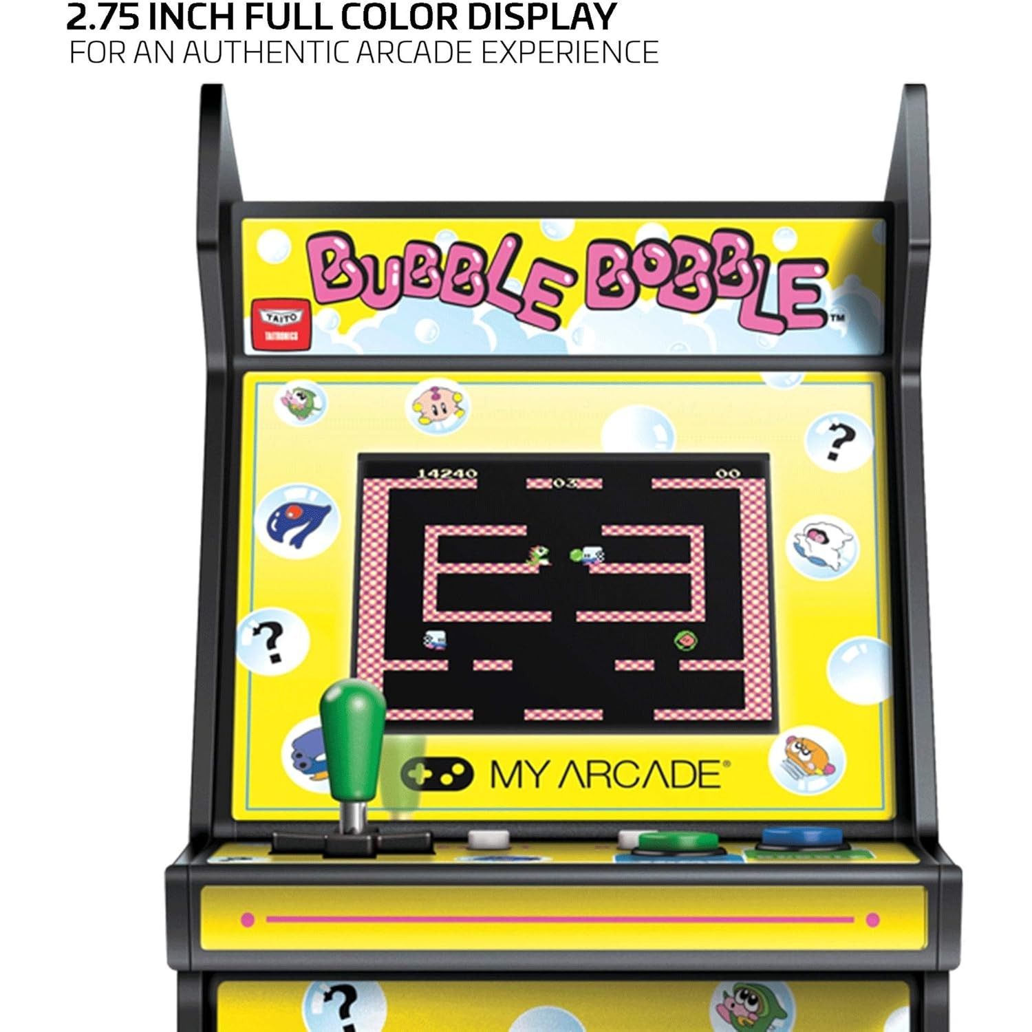 MyArcade Bubble Bobble Micro Player 6.75" – Retro Arcade da Collezione