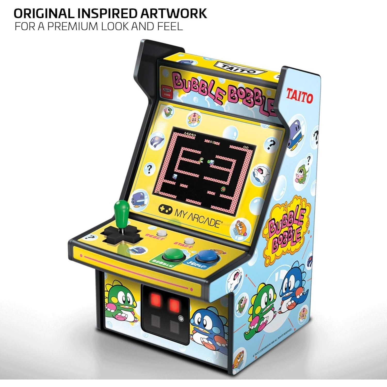 MyArcade Bubble Bobble Micro Player 6.75" – Retro Arcade da Collezione