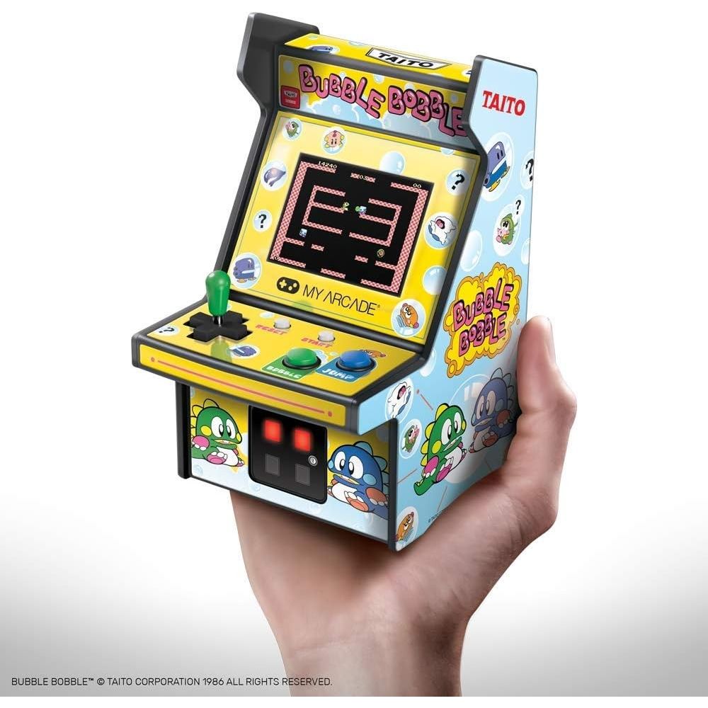 MyArcade Bubble Bobble Micro Player 6.75" – Retro Arcade da Collezione