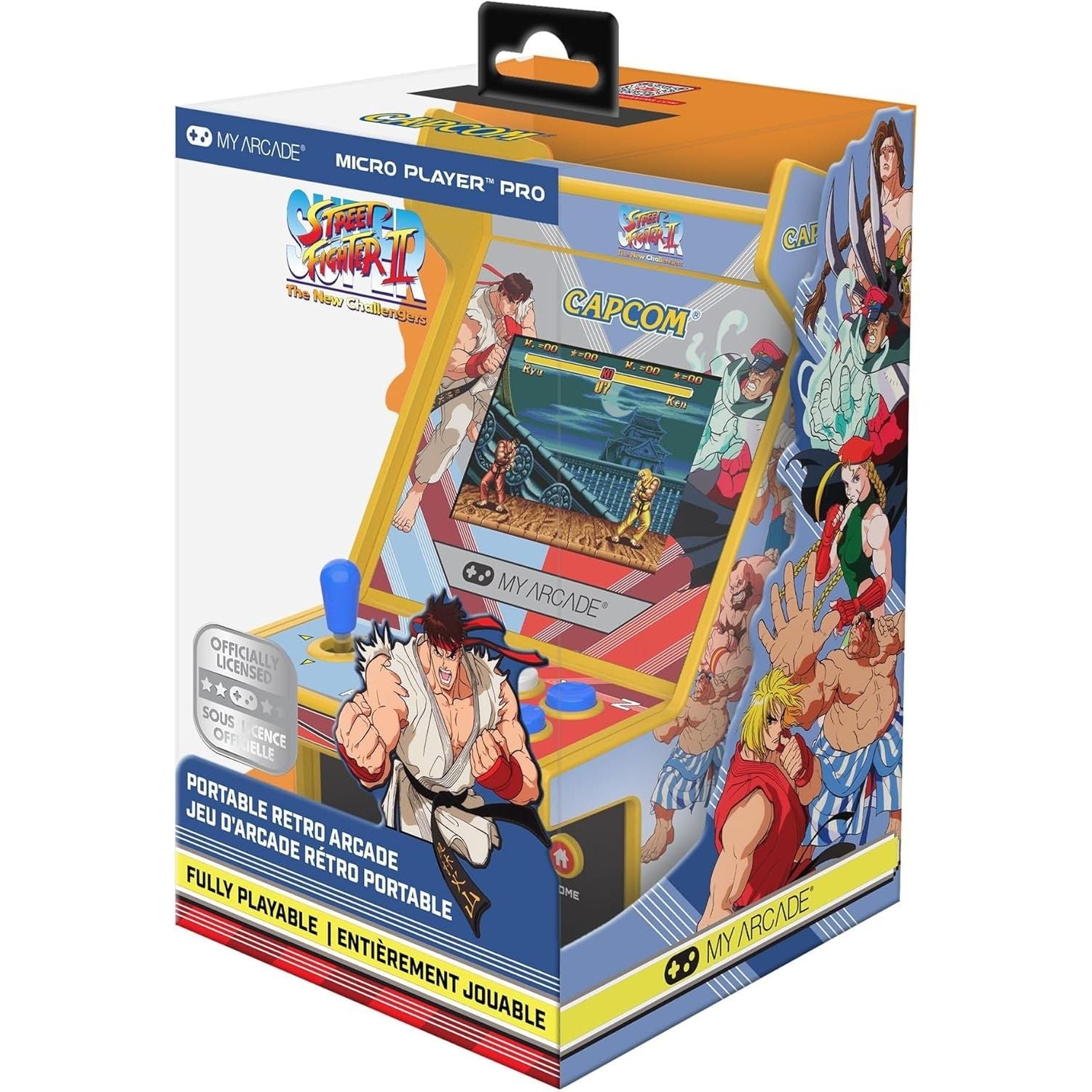 MyArcade Micro Player PRO 6,7" Super Street Fighter II – Retro Arcade da Collezione
