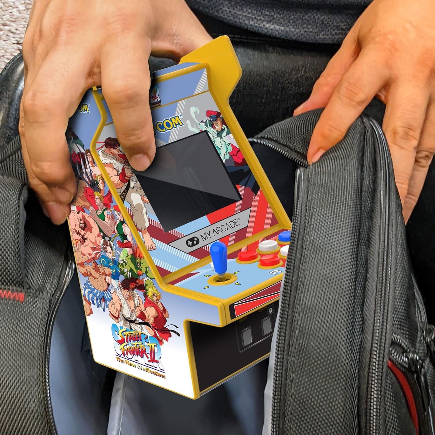 MyArcade Micro Player PRO 6,7" Super Street Fighter II – Retro Arcade da Collezione