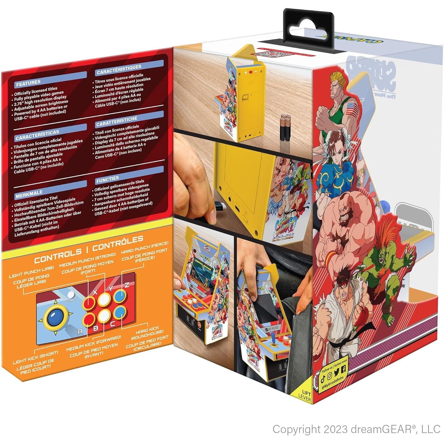 MyArcade Micro Player PRO 6,7" Super Street Fighter II – Retro Arcade da Collezione