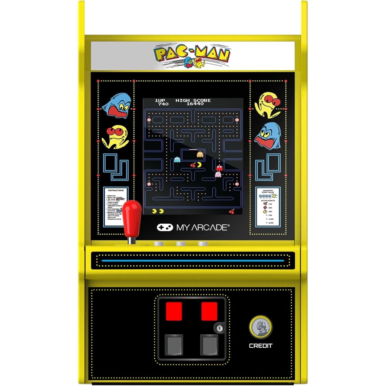 MyArcade Micro Player Pro 6.7" PAC-MAN Portable – Mini cabinato