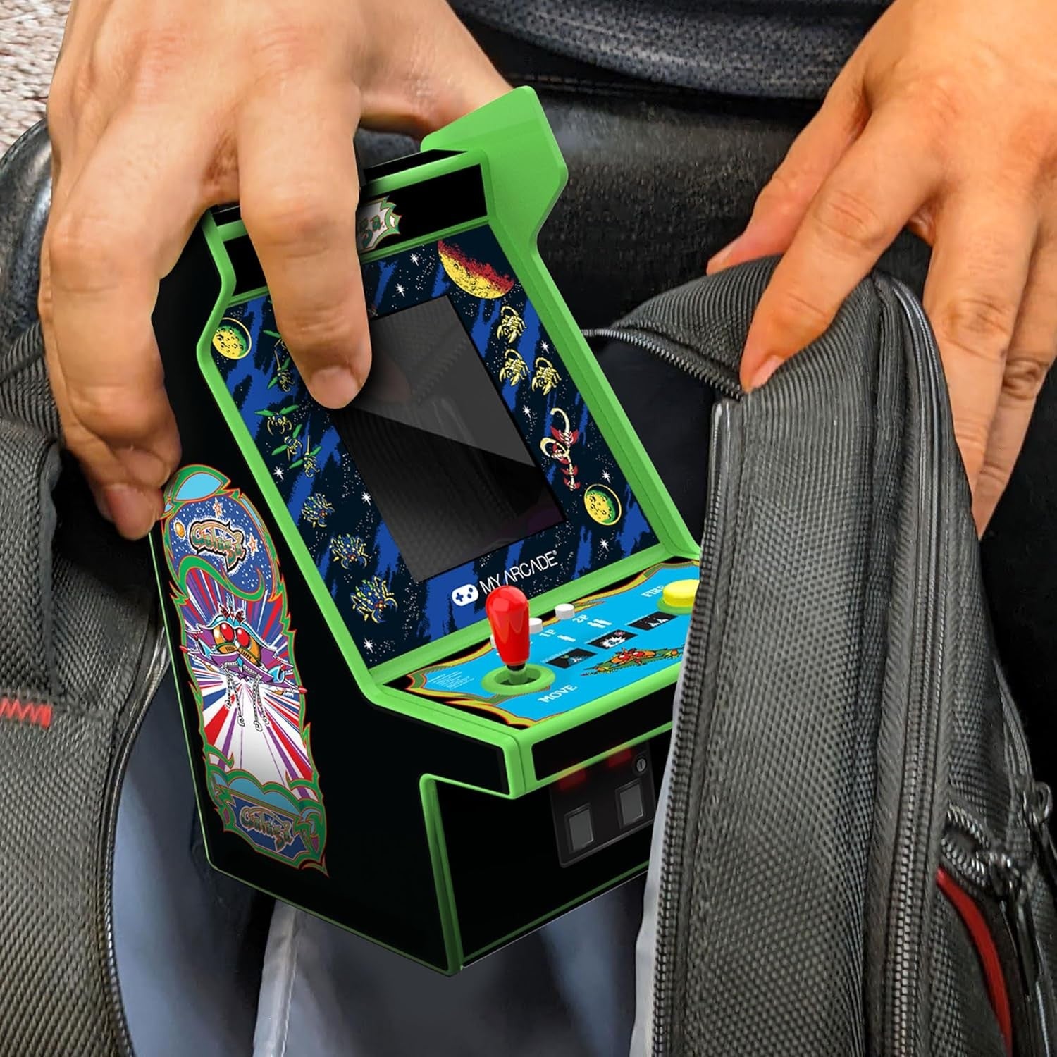 MyArcade Galaga Micro Player Pro 6.7" – Console Arcade Retro Portatile 2 Giochi in 1