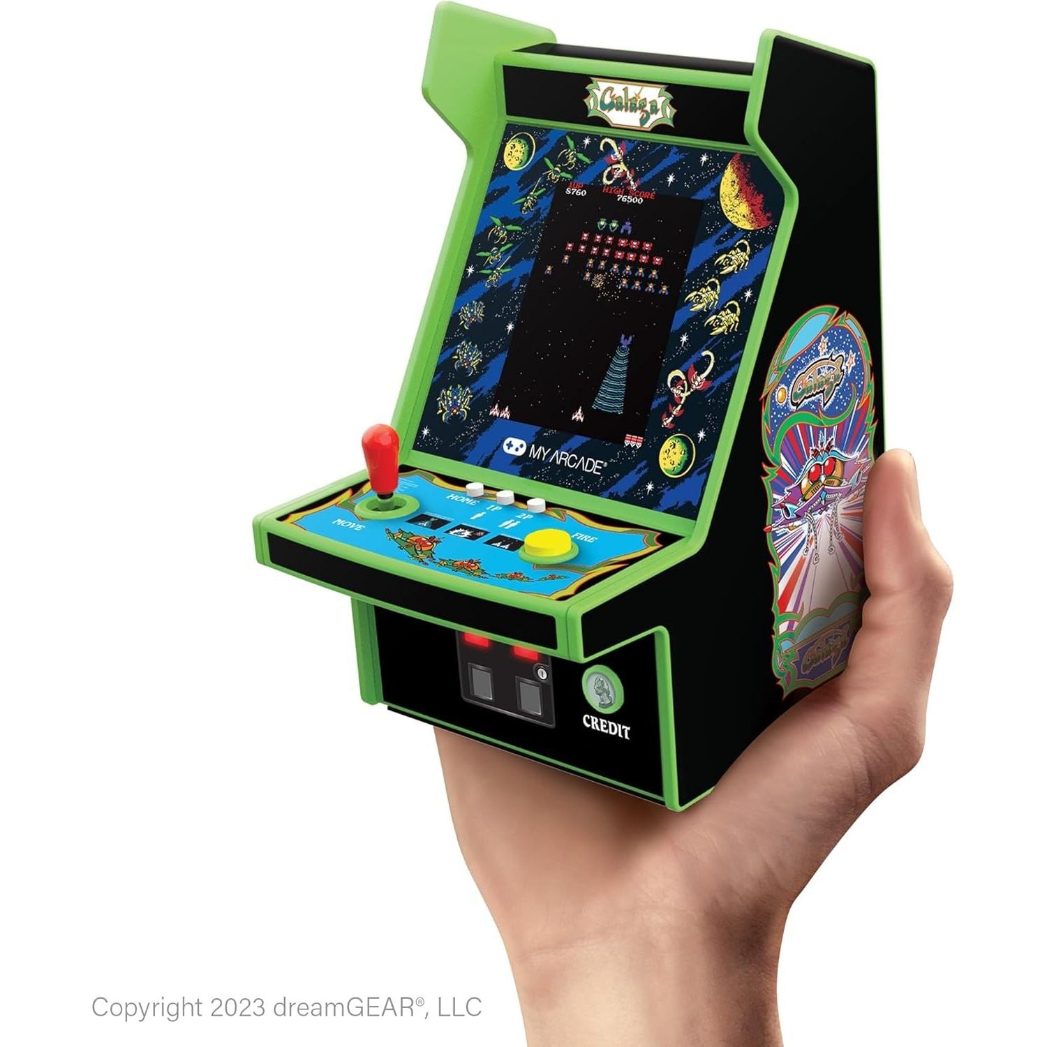 MyArcade Galaga Micro Player Pro 6.7" – Console Arcade Retro Portatile 2 Giochi in 1