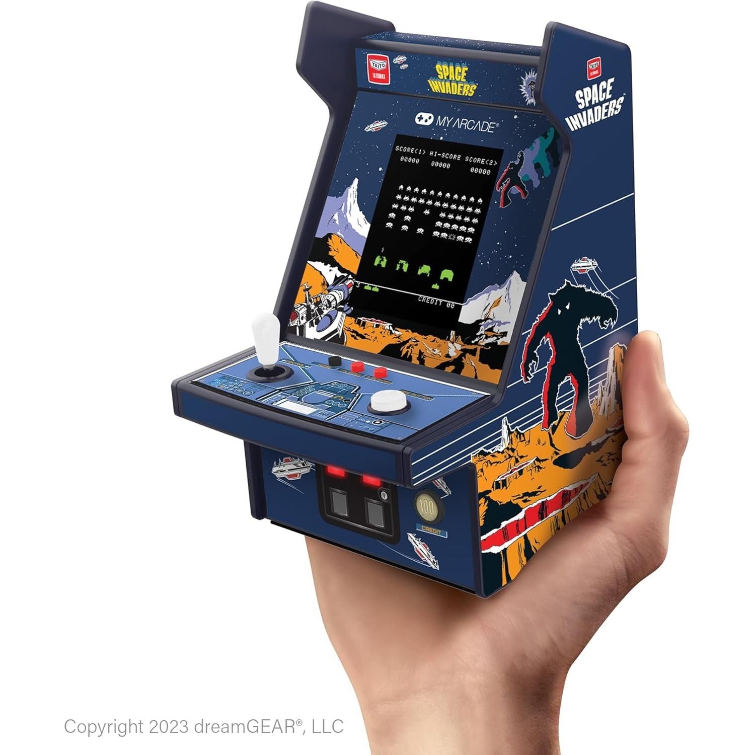 MyArcade Micro Player Pro 6.7" Space Invaders – Console Arcade Retro Portatile 2 Giochi in 1