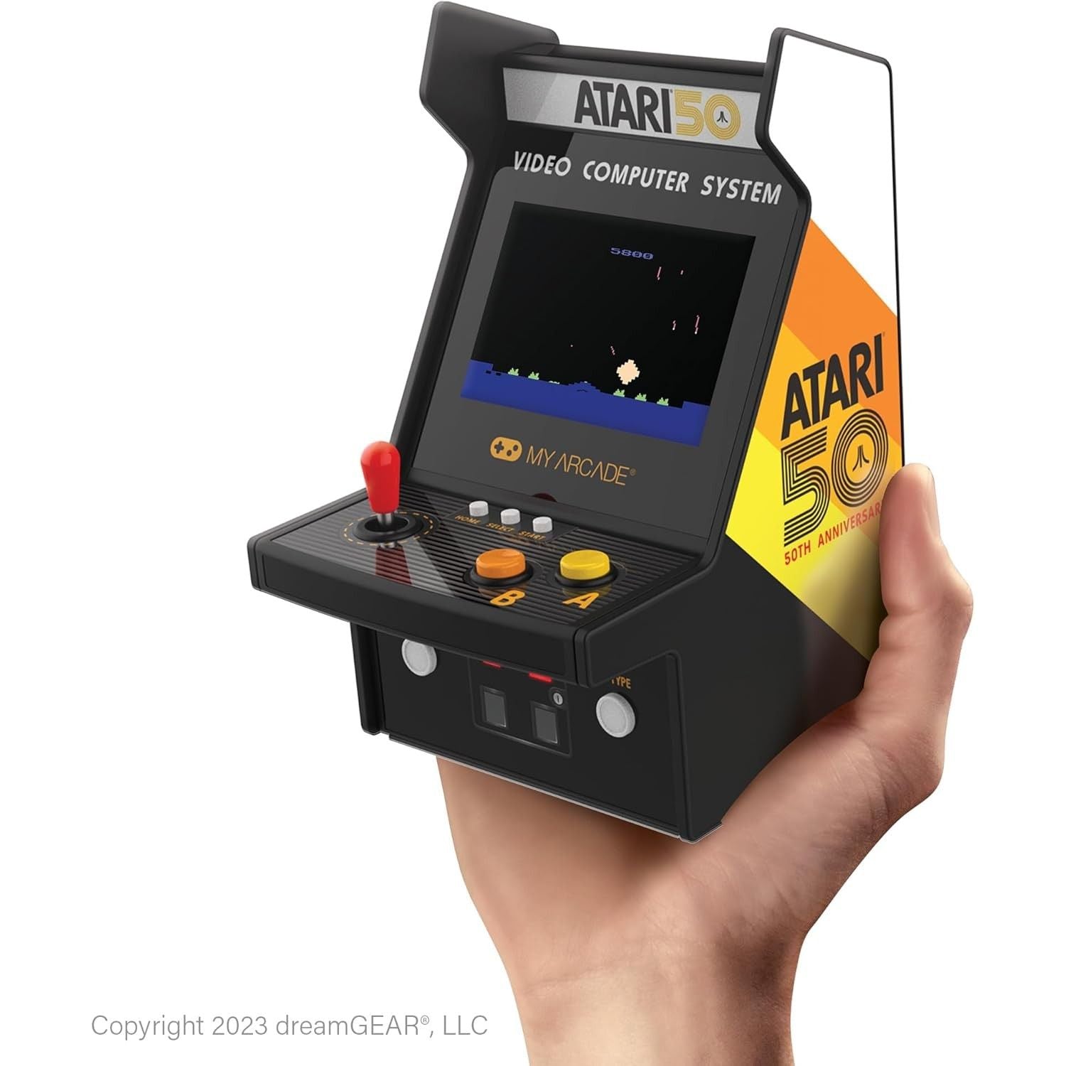 MyArcade Atari Micro Player Pro 6.7" 100 giochi – Console Arcade Retro Portatile 2 Giochi in 1