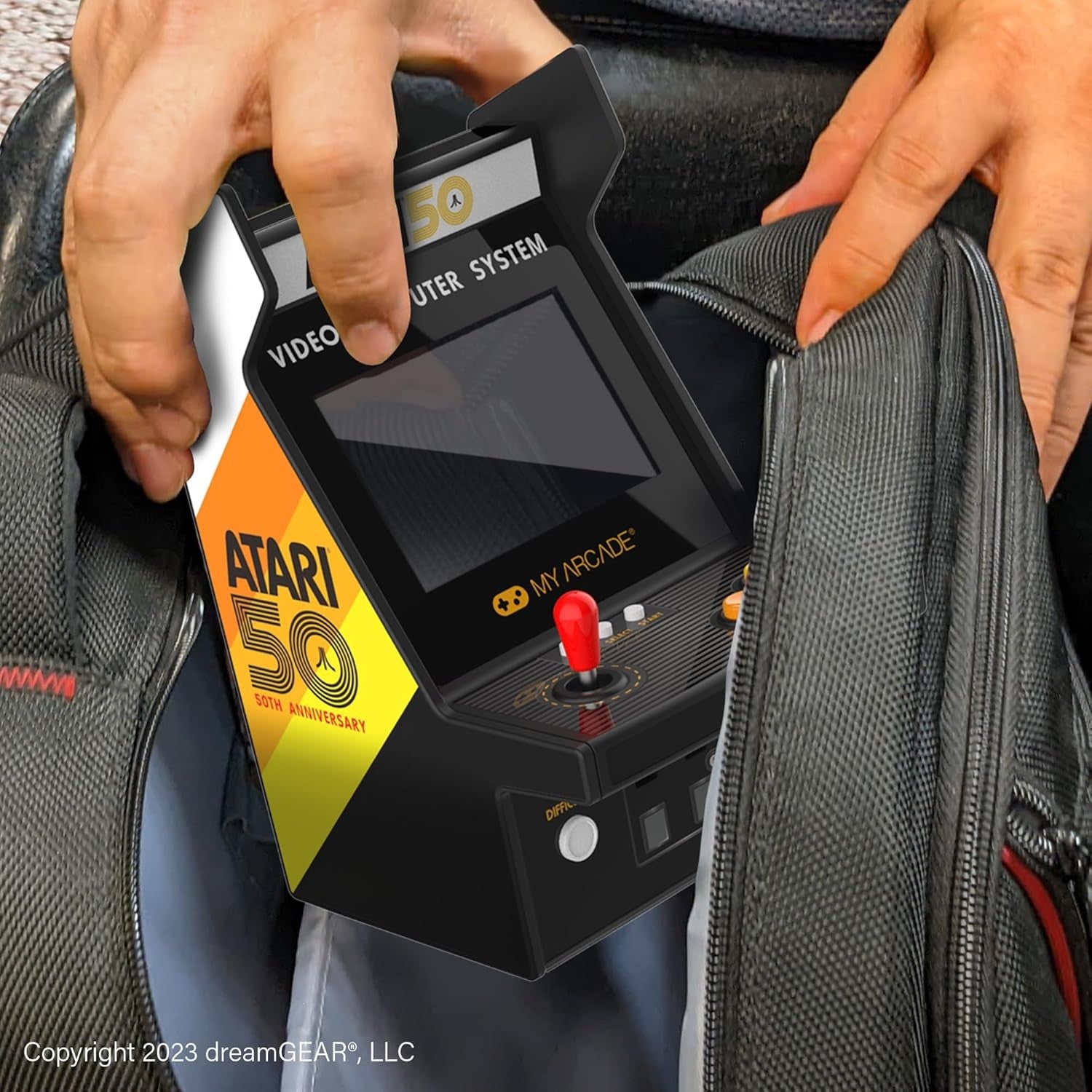 MyArcade Atari Micro Player Pro 6.7" 100 giochi – Console Arcade Retro Portatile 2 Giochi in 1