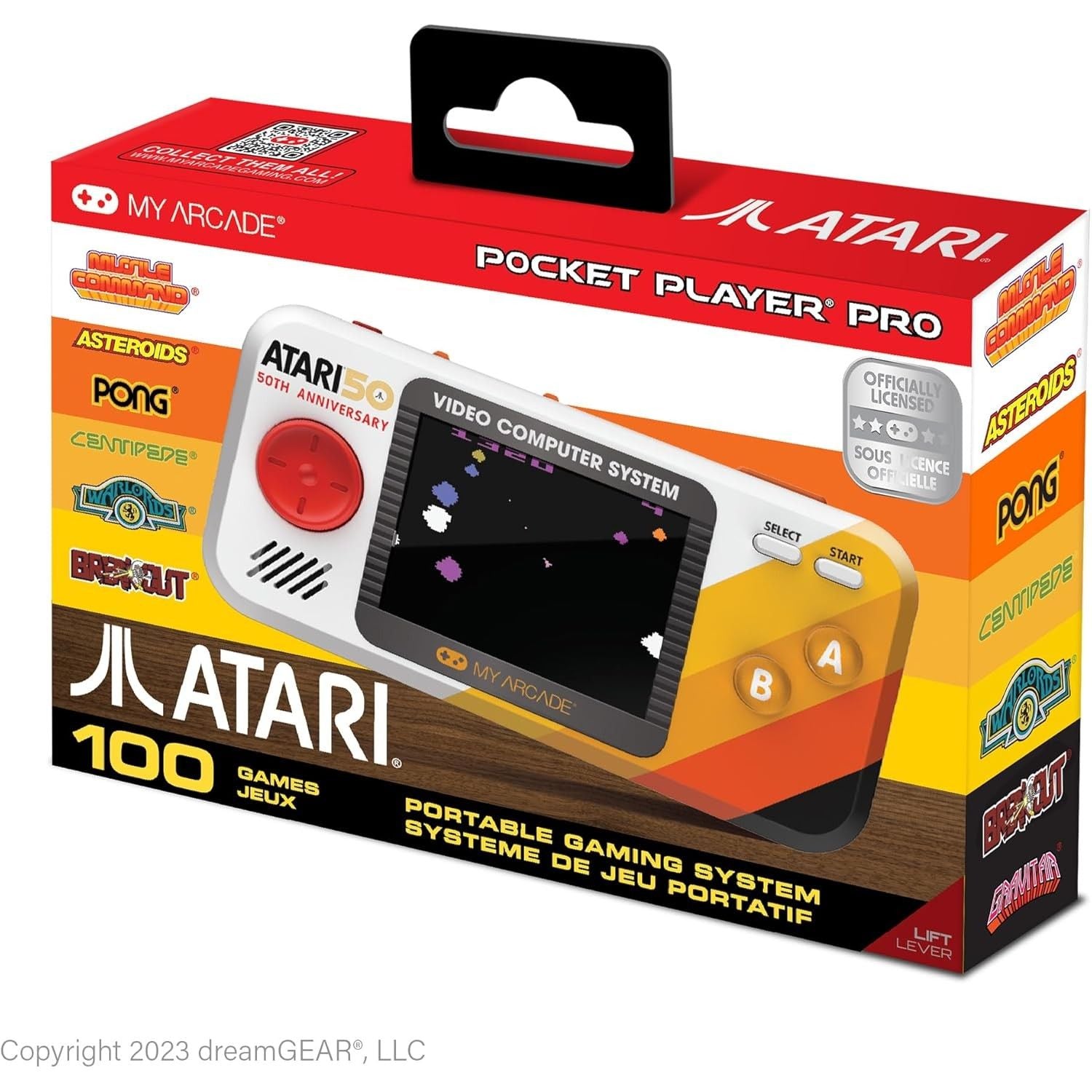 MyArcade Pocket Player Pro Atari 100 Giochi – Console retrogaming portatile