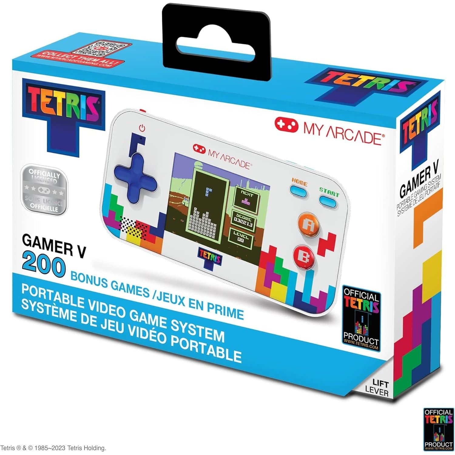 MyArcade Gamer V Classic Tetris 2,5'' 201 giochi in 1 – Console portatile