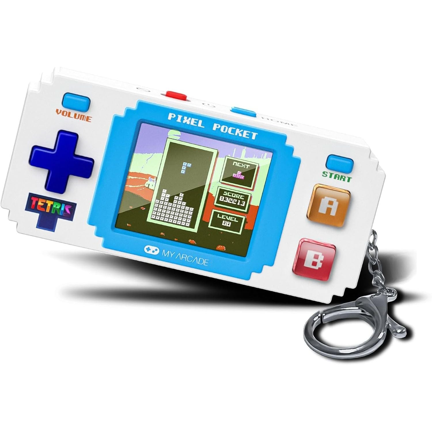 MyArcade Tetris Pixel Pocket  – Console portatile retro 11 giochi
