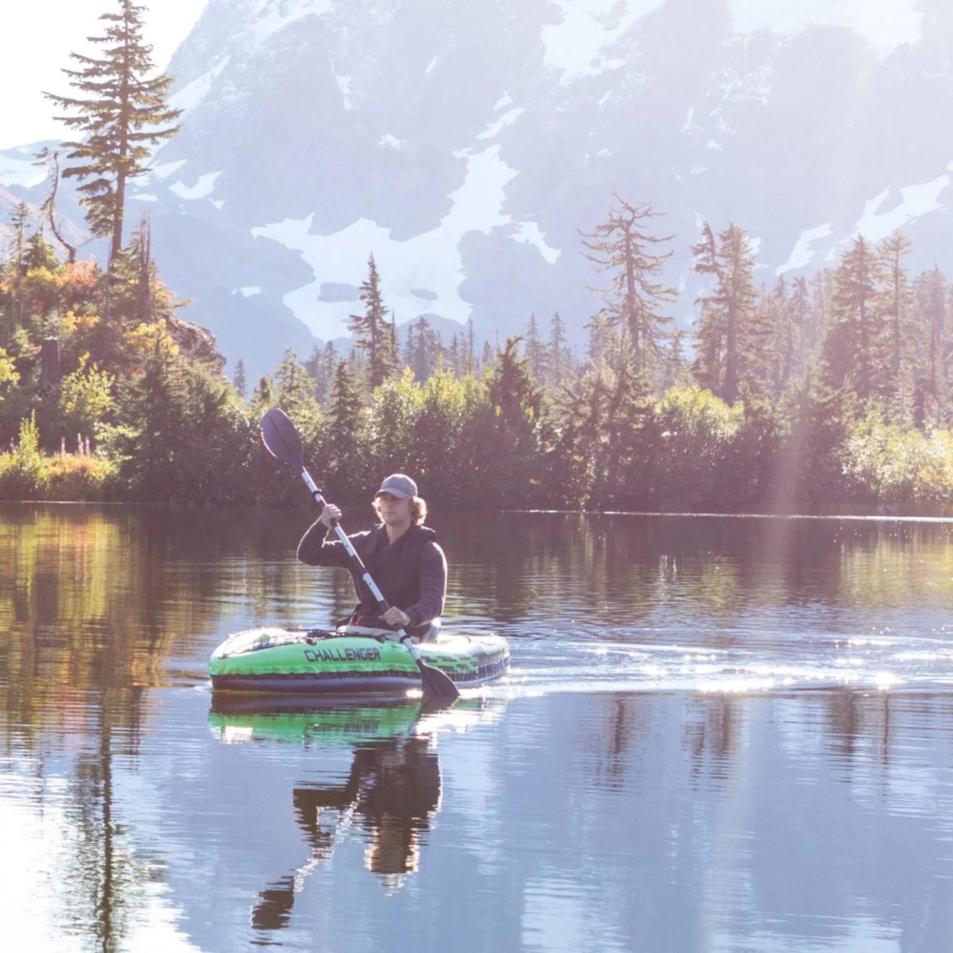 Canoa Gonfiabile Intex Challenger K1 68305NP – Kayak 1 Posto PVC SuperStrong con Pompa e Remo