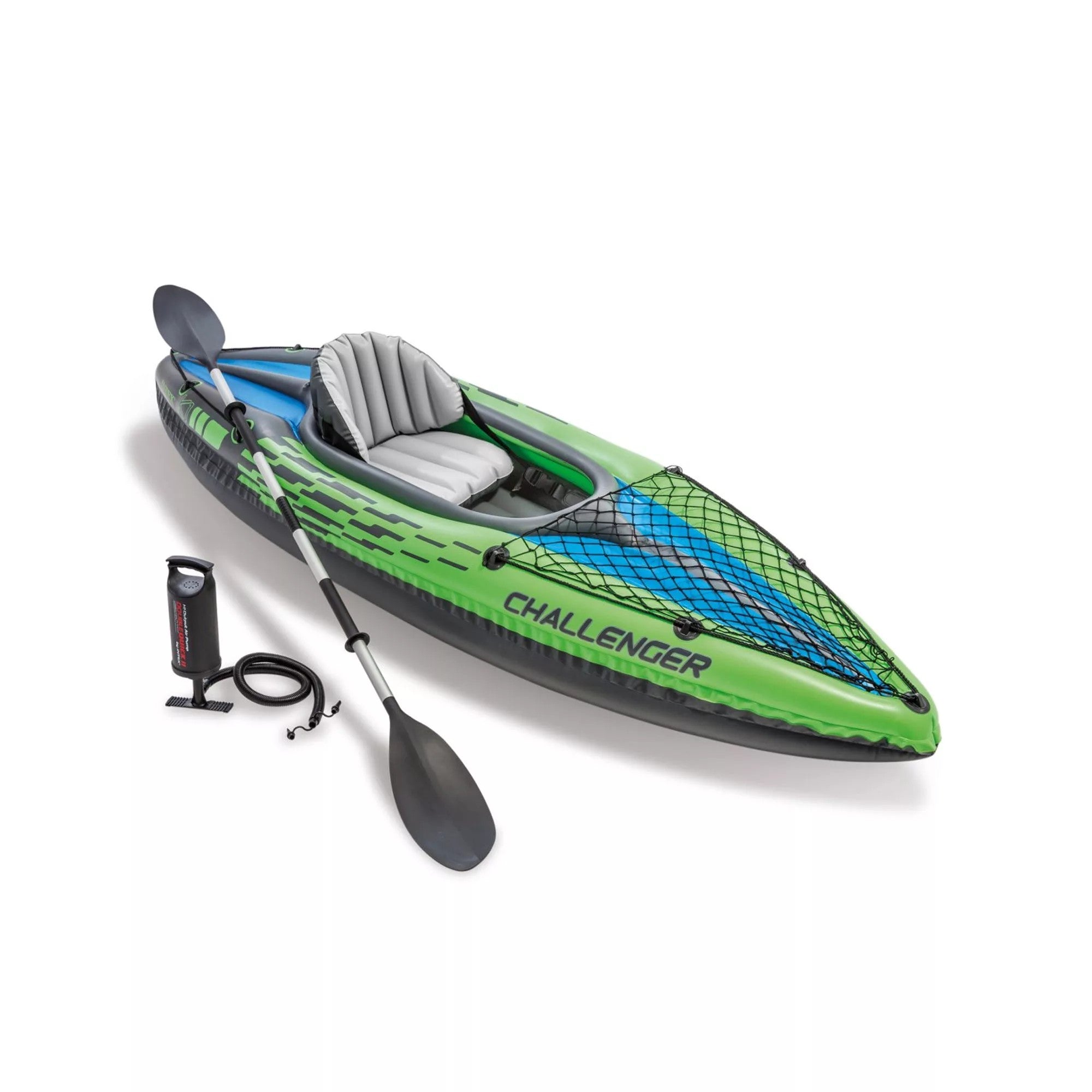 Canoa Gonfiabile Intex Challenger K1 68305NP – Kayak 1 Posto PVC SuperStrong con Pompa e Remo