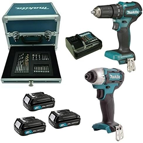 Makita Combo Kit CXT 12Vmax CLX228SAX2 – Set Trapano + Avvitatore + Batterie