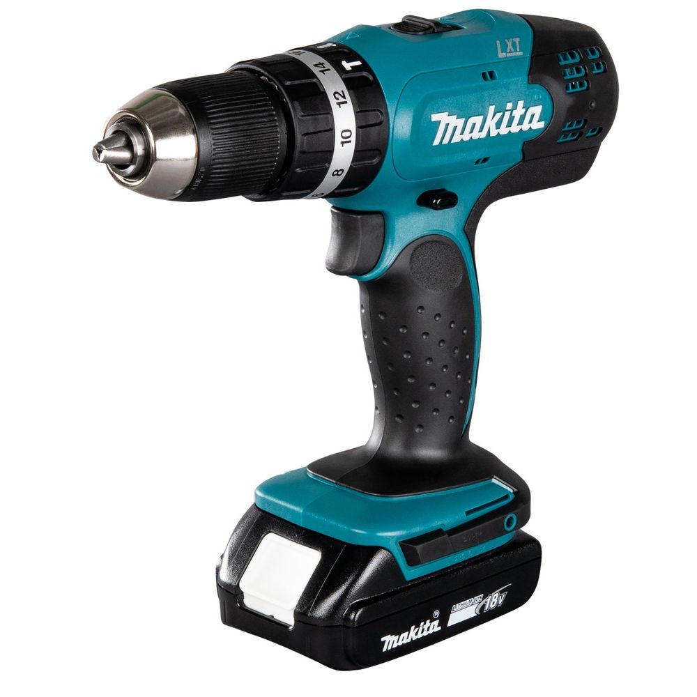 Makita Trapano Avvitatore con Percussione LXT DHP453RFX2 18V – Kit Completo
