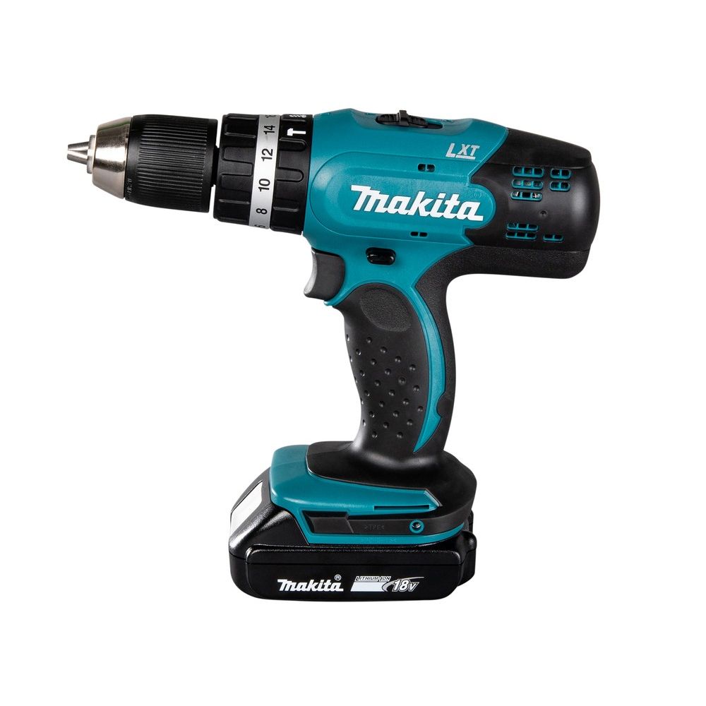Makita Trapano Avvitatore con Percussione LXT DHP453RFX2 18V – Kit Completo