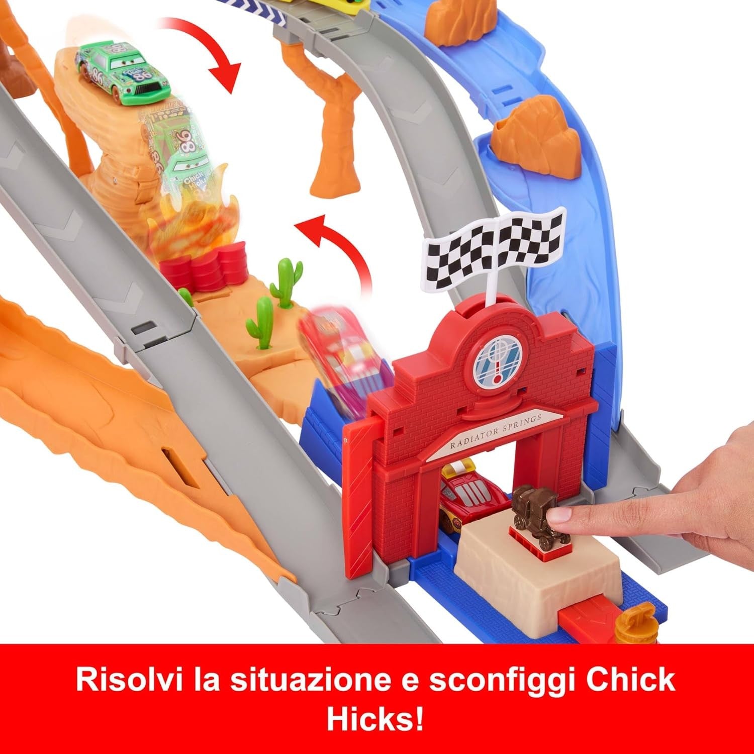 Mattel CARS - Sfreccia e Soccorri Circuito per Soccorso Stradale - JFL57