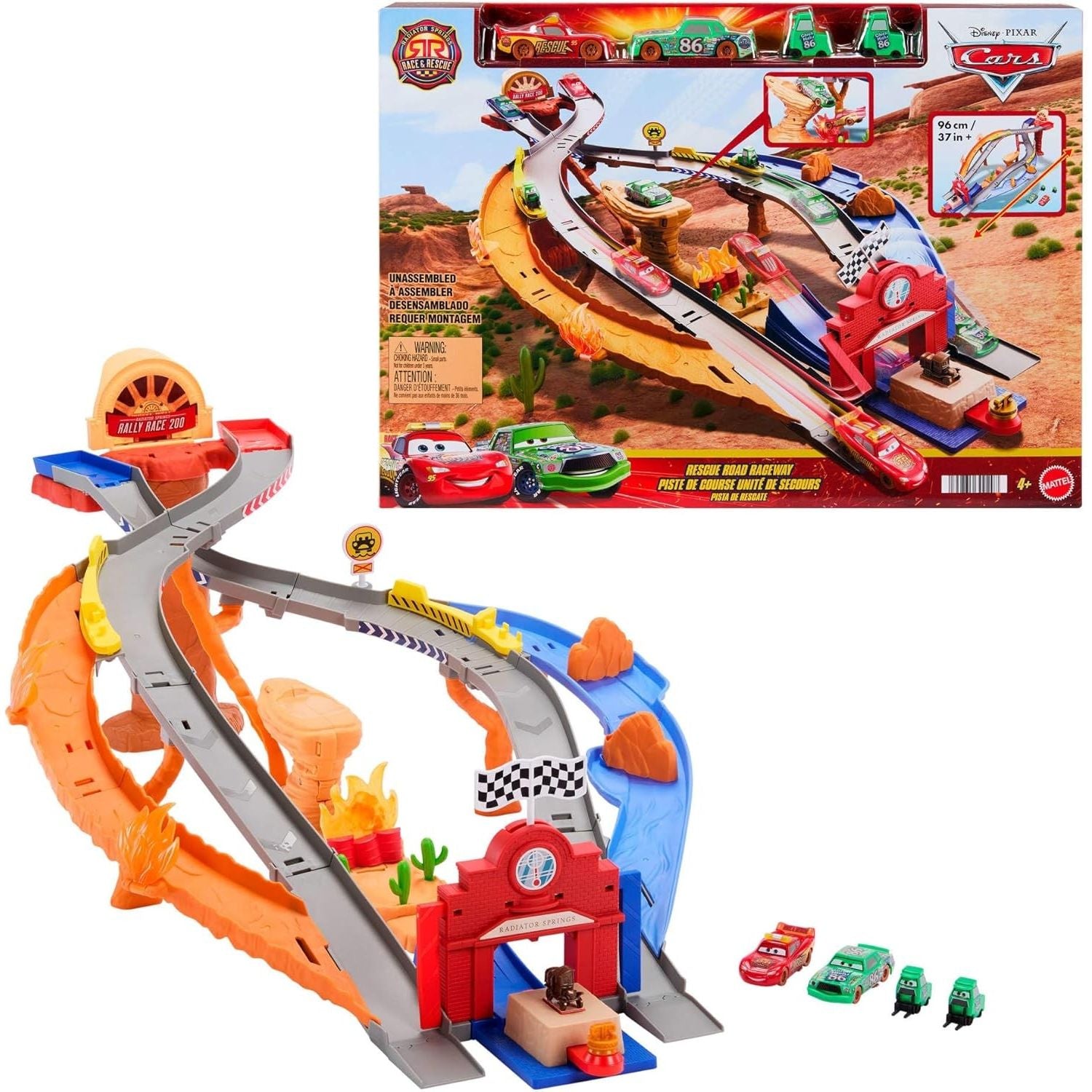 Mattel CARS - Sfreccia e Soccorri Circuito per Soccorso Stradale - JFL57