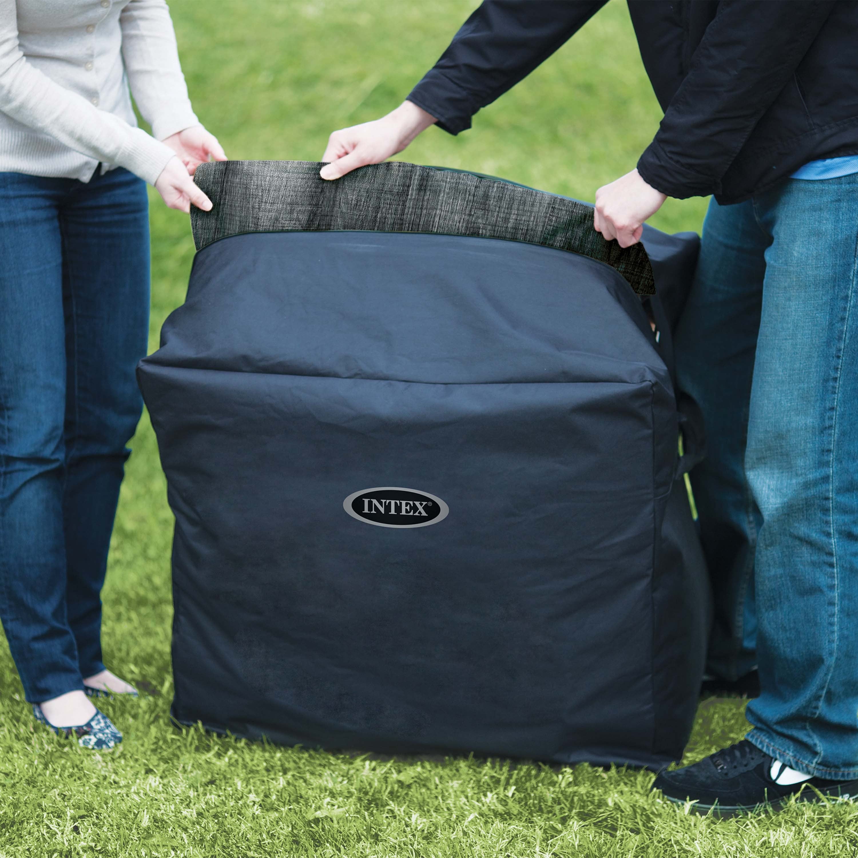 Intex 28440NP PureSpa Greywood Deluxe Spa Idromassaggio 4 Posti