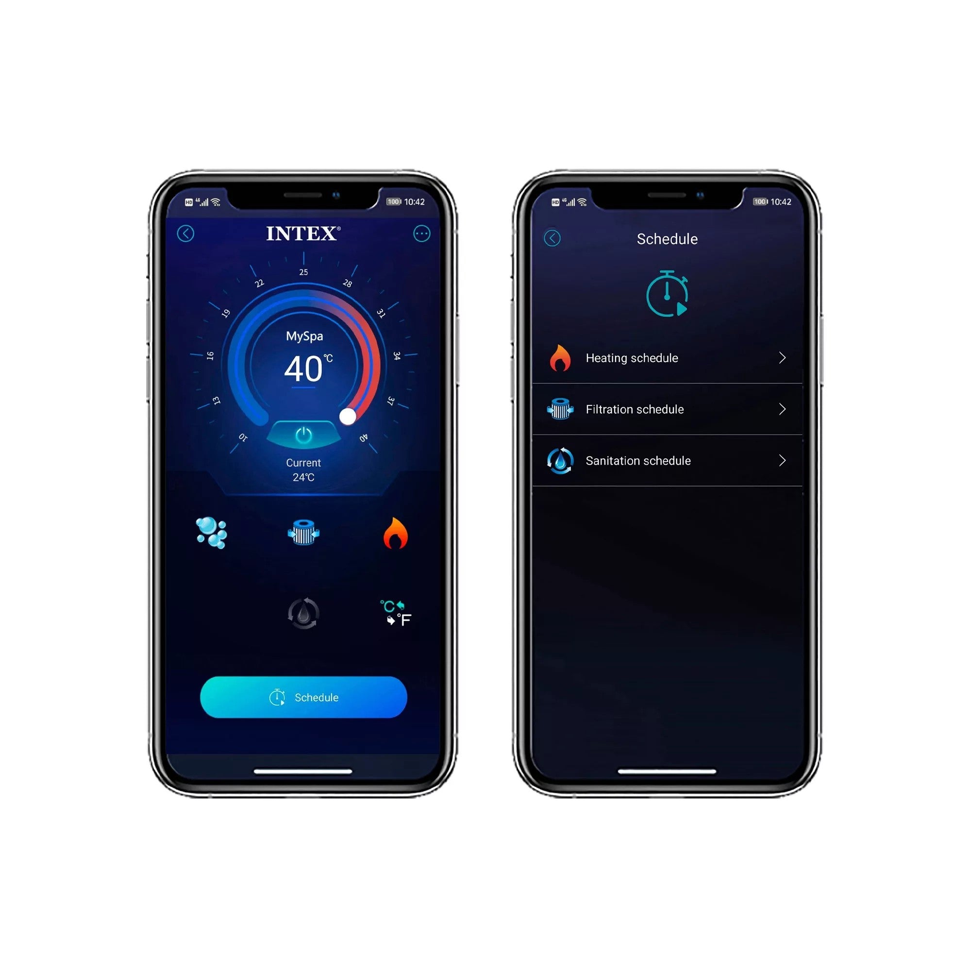 Intex 28452 PureSpa Greystone Deluxe Spa Idromassaggio 6 Posti