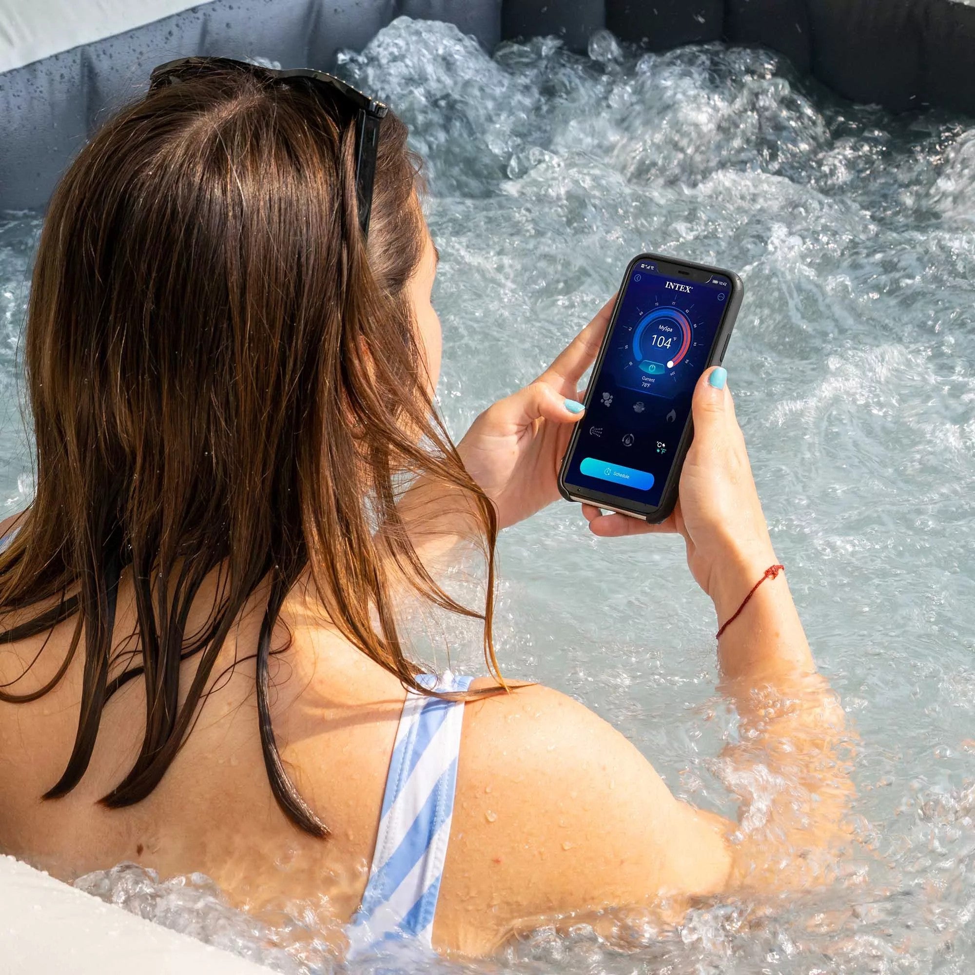 Intex 28452 PureSpa Greystone Deluxe Spa Idromassaggio 6 Posti