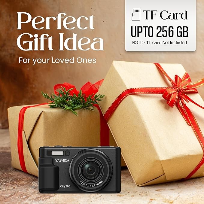 Yashica CITY 200 DIGITAL BLACK GARANZIA UFFICIALE ITALIA 2 ANNI