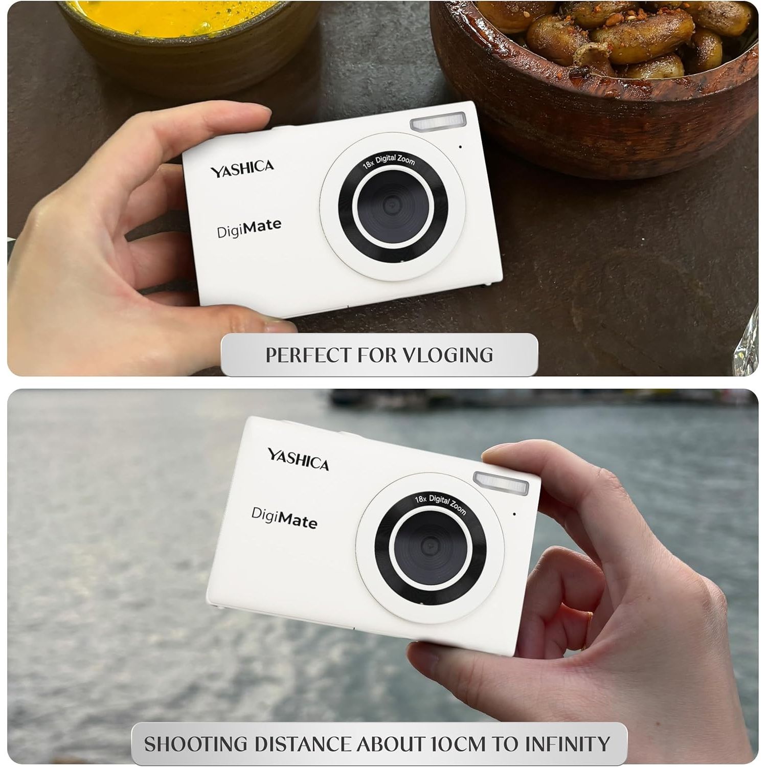 Yashica DIGIMATE OFF WHITE GARANZIA UFFICIALE ITALIA 2 ANNI