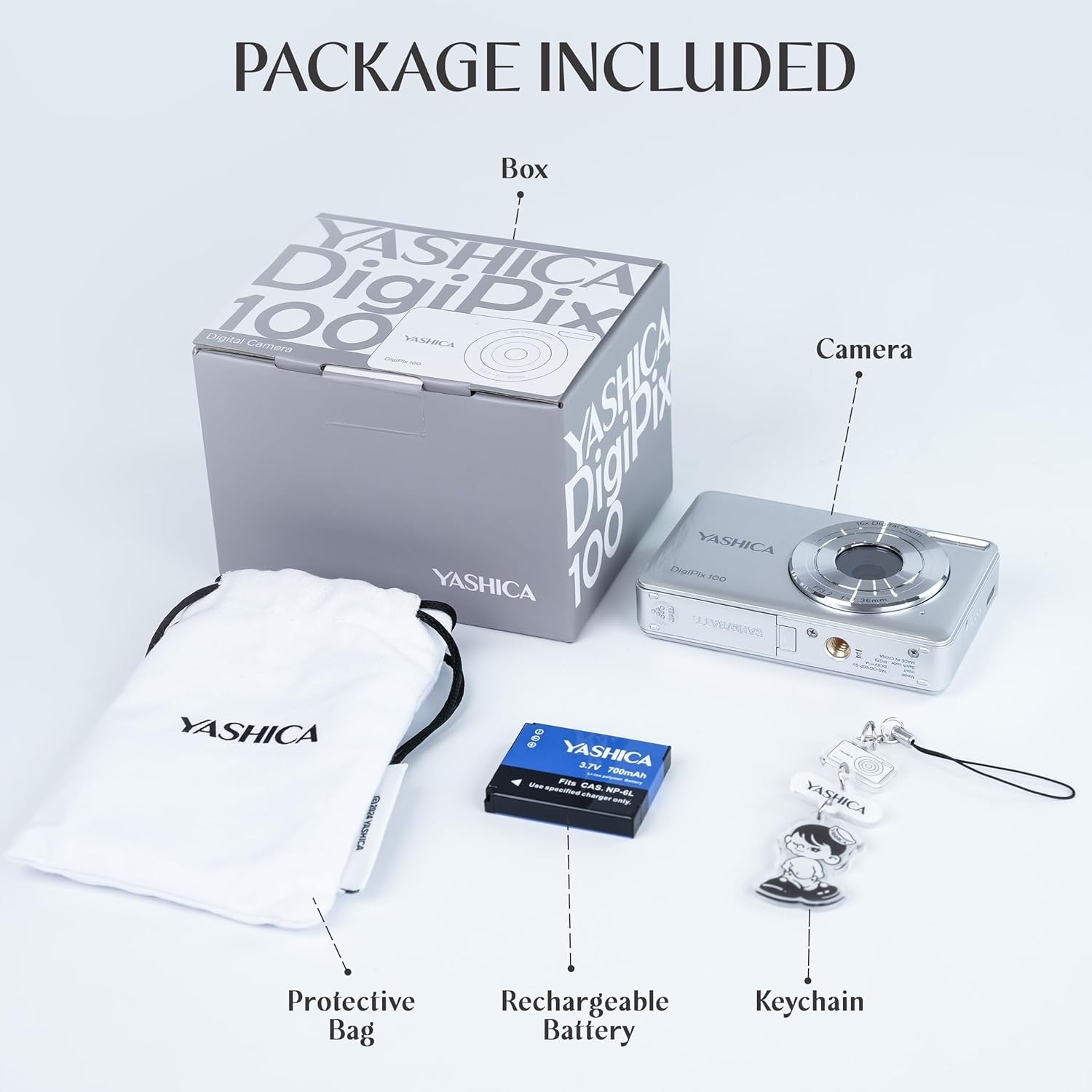 Yashica DIGIPIX 100 SILVER GARANZIA UFFICIALE ITALIA 2 ANNI