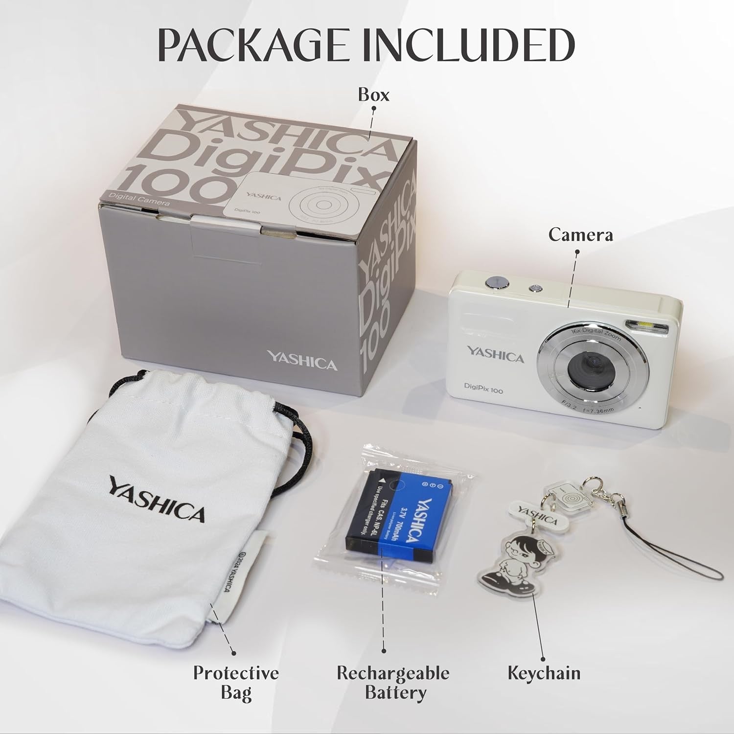 Yashica DIGIPIX 100 WHITE GARANZIA UFFICIALE ITALIA 2 ANNI