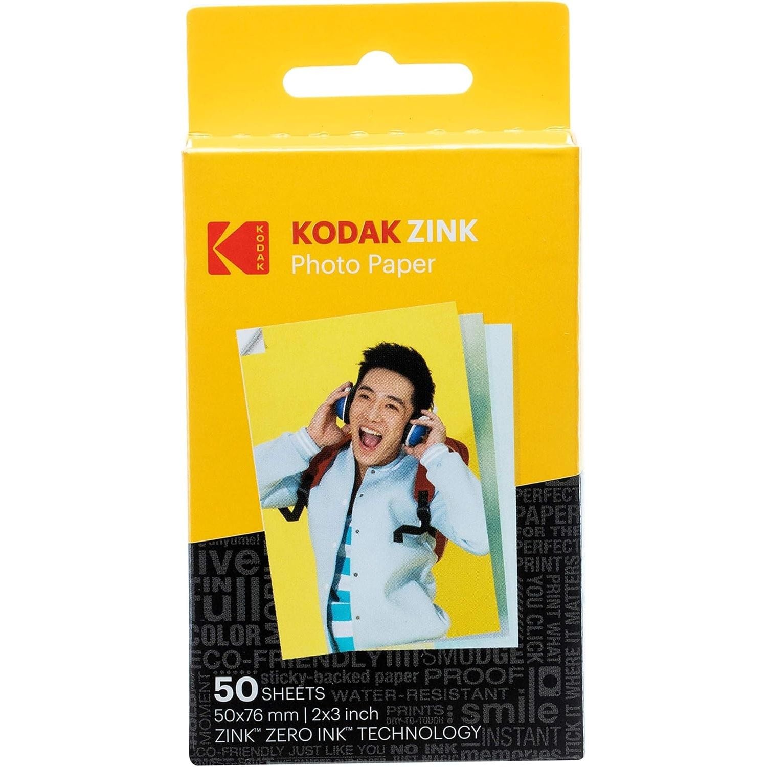 KODAK ZINK 2X3 PAPER 50 SCATTI 50x76mm