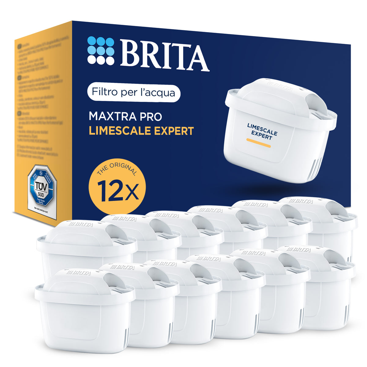 Brita Filtri MAXTRA PRO Limescale, Cartucce per Caraffe Filtranti (Confezione da 12)