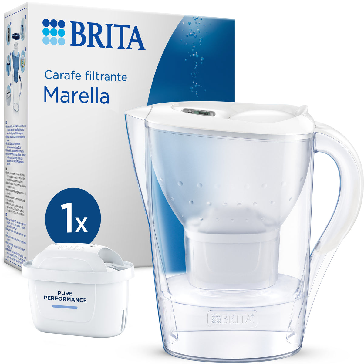 Brita Caraffa filtrante Marella White (2.4L) MAXTRA PRO All-in-1